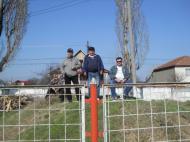 Tribuna oficiala din stadionul Vointa Odobesti, in frunte cu profesorul Ion Miron de la Jaristea ...