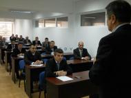 Romulus Chihaia, intr-o prelegere inaintea examenului teoretic...