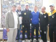 Echipa CSM Focsani alaturi de presedintele AJF Vrancea, Dan Dumitru