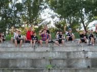 Singura galerie a Focsaniului au facut-o copiii de la clubul Juventus Focsani...in rest multa liniste...