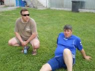 Gabi Stefanescu, tatal portarului de la CSM, grupa 2002, Razvan si presedintele AJF Vrancea, Dan Dumitru, intr-un moment de relaxare