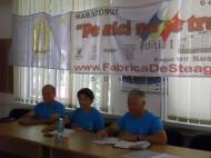 Iulian Basturea, initiatorul principal al maratonului, la conferinta de presa de astazi...