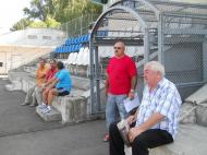 Directorul sportiv al echipei de fotbal Ovidiu Rusu, asistat de Gica Caldare, Gabriel Padineanu, Dan Dumitru si Stan Gheorghiu...