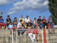 Nicu Duca si Viorel Bratu in tribuna oficiala a stadionului din Odobesti...
