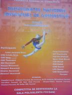 Afisul oficial al turneului de gimnastica de la Focsani...