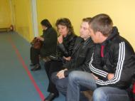 Coordonatorul cercului, profesorul Florin Eufrosie, intre colegii Costache Emilia si Marius Zaharia...