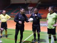 Brigada de arbitri compusa din Vasile Burga si Dan Dumitriu