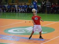 Jonglerii cu mingea de fotbal facute de Stefan Florescu