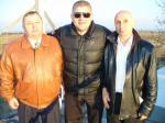 Masa presei la FC Panciu-Poli II Iasi, Petrica BUTUC, Viorel Paizan si Romeo Zlavog(zis Arhiva), director sportiv la Poli II Iasi si realizatorul emisiunii DE PE LINIA PORTII de la Radio Hit si Antena 3 Iasi