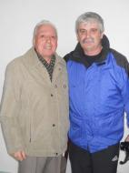 Danciu senior, tatal profesorilor Catalin si Florin, alaturi de profesorul Emil Dumitru...