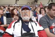 Geo Catrinescu in tribunele atletismului olimpic londonez...