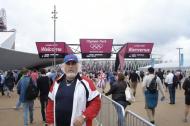 Gheorghe Catrinescu la intrarea in Parcul Olimpic...