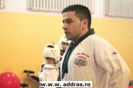 Maestrul Adrian Dochioiu, managerul turneului de taekwondo de la Focsani...