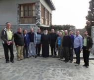 Pelerini din Vrancea acasa la Schitul Lacu de pe Muntele Athos alaturi de parintele Stefan...