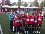 Banel Nicolita le-a urat bafta micutilor de la Viitorul Focsani...