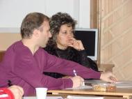 Colegi de banca, Florin Eufrosie-responsabil de cerc si Emilia Costache cea care a prezentat lectia...