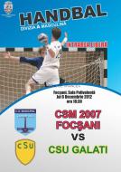 CSM 2007 FOCSANI - CSU GALATI, MAINE IN CATEDRALA SPORTULUI VRANCEAN, DE LA 18.30...INTRAREA LIBERA ...