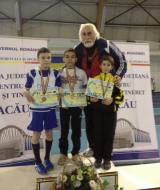 Gheorghe Catrinescu si campionii de la CN de copii de la Bacau - martie 2013 ...Mario Dobrescu, dublu campion national ...