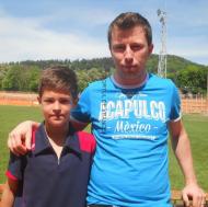 Romeo Tabac si Andrei Paizan, doi fosti capitani de echipa la Juventus Focsani, acum prieteni ...