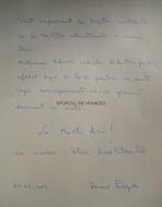 Mesajul lasat de ministrul Remus Pricopie in Cartea de Onoare a Colegiului National Unirea din Focsani ...