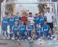 Luca Martis, al patrulea din stanga sus si Teodor Donciu, primul din dreapta jos, au jucat pentru Academia Gheorghe Hagi grupa 2004 ...