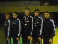 Adrian Dochioiu si sportivii sai medaliati in Bulgaria, Marcu, Chirila, Vrabie si Iancu ...