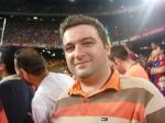 Vlad Vlasceanu, redactorul sef al Sportului de Vrancea, corespondent pe Nou Camp
