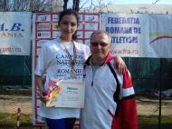 Profesorul Ioan Ciortan si sportiva Vrabie Raluca ...