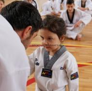 Anastasia Dochioiu la primele lectii primite de la sensei tata ...