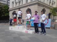 Podiumul baietilor de gimnaziu ...