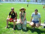 O banca de iubitori de fotbal si aer curat de duminica: Petrica Ene, Adina Sava(in curand Samoila) si Florin Danciu