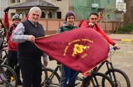 Directorul Cornel Noana a dat startul Caravanei Cicliste Uniriste ... 2015 ... prima 