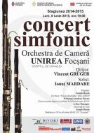 CONCERT SIMFONIC CU ORCHESTRA DE CAMERA UNIREA DIN FOCSANI LA FINAL DE STAGIUNE 2014 - 2015 ... VA ASTEPTAM ...