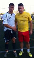 Fratii Sergiu si Razvan Sava, jucatori formati la CFT Juventus Focsani, impreuna la liga de minifotbal Autovip ...