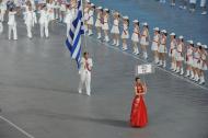 ILIAS ILIADIS, PURTATORUL DRAPELULUI GRECIEI LA JOCURILE OLIMPICE DE LA BEIJING...