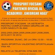 PROSPORT FOCSANI CEA MAI BUNA SCOALA DE FOTBAL DIN VRANCEA, LA ORA ACTUALA ! Sportul de Vrancea, partener media al megaturneului de la Focsani, organizat de Prosport ! Avem de treaba, nu gluma ...
