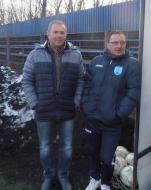 Presedintele sectiei de fotbal Gigi Caldare si antrenorul secund Adrian Toma ...