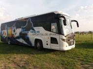 Autocarul Pandurilor din Tg. Jiu a ajuns si la stadionul Unirea din Odobesti...