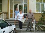 Momentul plecarii din fata sediului DSJ Vrancea