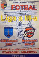 CSM 07 FOCSANI - METALOSPORT GALATI, SAMBATA 23 SEPTEMBRIE 2017, ORELE 17.00, STADIONUL MILCOVUL SUD 1 ! INTRAREA ESTE LIBERA !