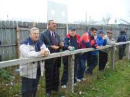 Tribuna oficiala a Nationalului, in frunte cu vicepresedintele Vasile Bostanaru