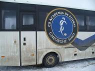 Academia de Fotbal Gheorghe HAGI a venit cu un autocar de ultima generatie