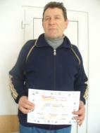 Profesorul Lupu Ion a fot premiat de Sportul de Vrancea pentru activitatea de la catedra de sport din Gologanu pe anul 2009