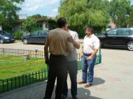 Presedintele FRR Alin Petrache intampinat la sosire de vicepresedintele Victor Istrate