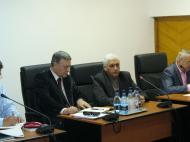Vizita presedintelui Mircea Sandu la Primaria Focsani unde a fost primit de primarul Decebal Bacinschi