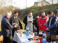 La sfarsitul partidei echipa National a participat la o pomenire, ca o adevarata familie...