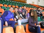 Spectatori speciali, Alin Olaru si membrii selectionatei judetului de fotbal U16, Robert, Ionut si Daniel
