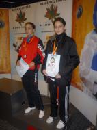 Iulia Jaba pe podium...
