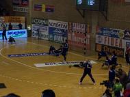 Oltchimul din Rm. Valcea la incalzire inaintea partidei cu Buducnost...