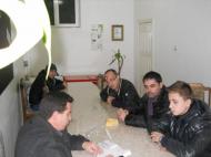 TRAGEREA LA SORTI A SEMIFINALELOR FACUTA DE MANAGERUL TURNEULUI JAN OLTIANU SI SPONSORUL COMPETITIEI MARIAN SPINU